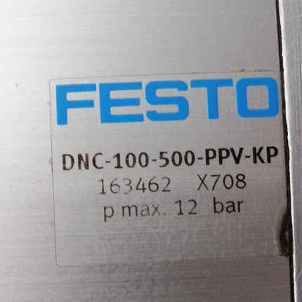Festo Normzylinder DNC-100-500-PPV-KP 163462 / Unbenutzt mit Lagerspuren - Maranos.de