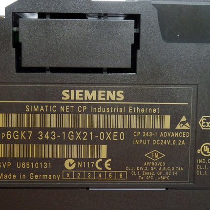 Siemens Simatic Net CP343-1 Advanced 6GK7343-1GX21-0XE0 6GK7 343-1GX21-0XE0