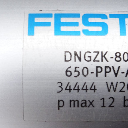 Festo Normzylinder DNGZK-80-650 -PPV-A 34444