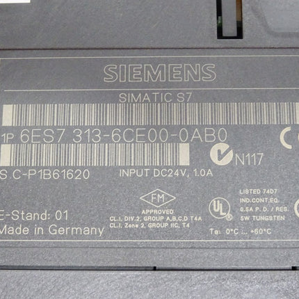 Siemens S7-300 CPU313C-2 DP 6ES7313-6CE00-0AB0 6ES7 313-6CE00-0AB0