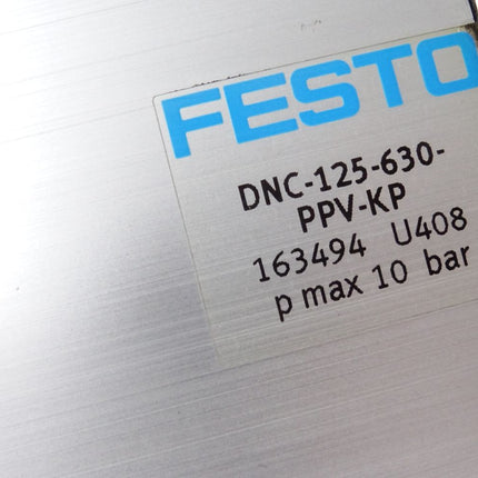Festo Normzylinder DNC-125-630-PPV-KP 163494 / Unbenutzt mit Lagerspuren - Maranos.de