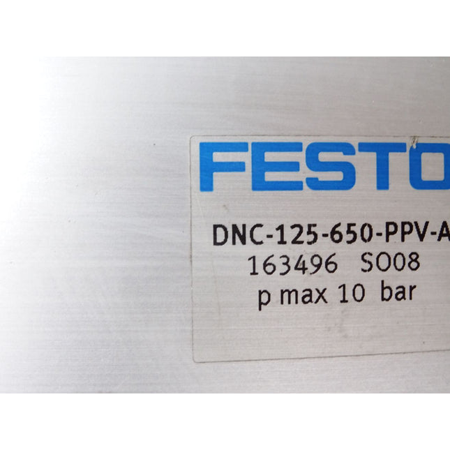 Festo Normzylinder DNC-125-650-PPV-A 163496 / Unbenutzt mit Lagerspuren
