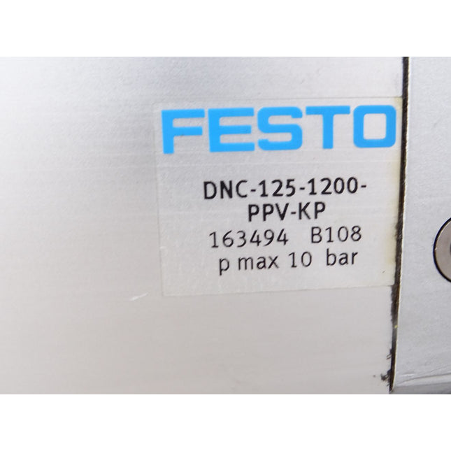 Festo Normzylinder DNC-125-1200-PPV-KP 163494 / Unbenutzt mit Lagerspuren