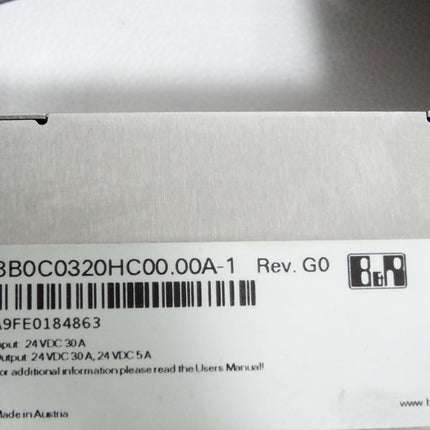 B&R ACOPOS multi auxiliary supply module 8B0C0320HC00-00A-1 Rev.G0 / Neuwertig