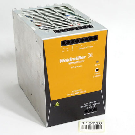 Weidmüller Switching Power Supply PROmax 480W 24V 20A 1478140000 / Neuwertig