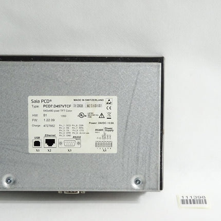Saia PCD PCD7.D457VTCF 640x480 pixel TFT Color Panel HW:B1 FW 1.22.09 - Maranos.de