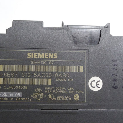 Siemens S7-300 CPU312 IFM 6ES7312-5AC00-0AB0 6ES7 312-5AC00-0AB0
