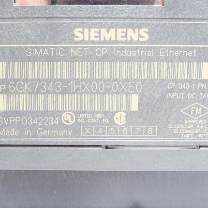 Siemens Simatic Net CP343-1 PN 6GK7343-1HX00-0XE0 6GK7 343-1HX00-0XE0