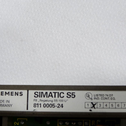 Siemens Regelung S5-100U 8110005-24 - Maranos.de