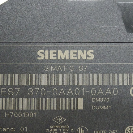 Siemens DM370 Dummy 6ES7370-0AA01-0AA0 6ES7 370-0AA01-0AA0