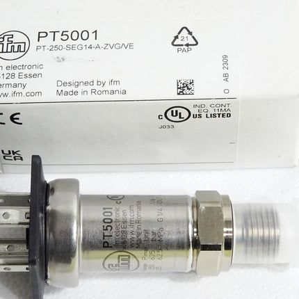 Ifm electronic Drucktransmitter PT5001 PT-250-SEG14-A-ZVG/VE / Neu OVP