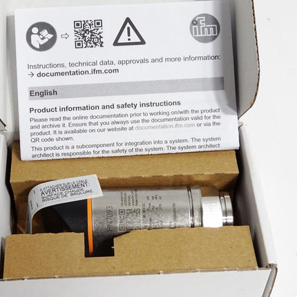 Ifm electronic Drucksensor mit Display PN-025-RER14-QFRKG/US/ PN7093 / Neu OVP