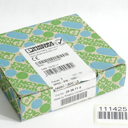 Phoenix Contact 2938714 MINI-PS-100-240AC/ 5DC/3 Stromversorgung / Neu OVP - Maranos.de