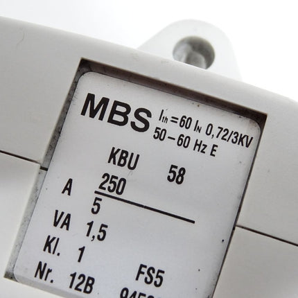 MBS KBU 58 250/5 A Stromwandler - Maranos.de