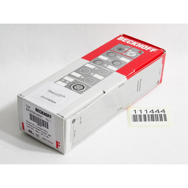 Beckhoff EP2028-0001 EtherCAT Box 8-Kanal-Digital-Ausgang / Neu OVP versiegelt - Maranos.de