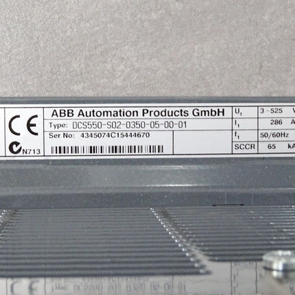 ABB DC Stromrichter DCS550-S02-0350-05-00-01 ohne Panel / Neuwertig