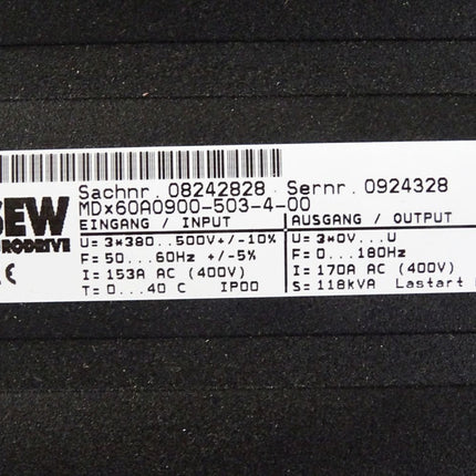 SEW 08279713 MDX61B0900-503-4-00 MDX61B MDx60A0900 DFP21B 90kW / Top Zustand - Maranos.de