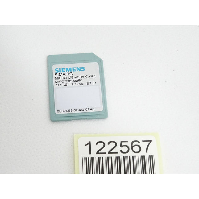 Siemens S7-300 Micro Memory Card 512KB 6ES7953-8LJ20-0AA0 6ES7 953-8LJ20-0AA0
