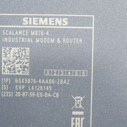 Siemens Scalance M876-4 Industrial Modem & Router 6GK5876-4AA00-2BA2