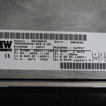 SEW Eurodrive MDX61B0040-503-4-5T MDX60A0040 08238820 MDX61B DFE32B DEH11B - Maranos.de