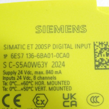 Siemens ET200SP 6ES7136-6BA01-0CA0 6ES7 136-6BA01-0CA0 / Unbenutzt - Maranos.de