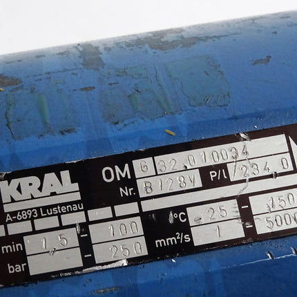 Kral Durchflussmessgerät OMG32.010034 1.5-100l/min -25-150°C 250bar 1-5000mm2/s - Maranos.de