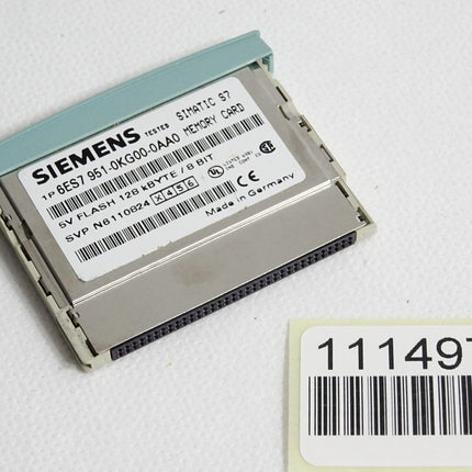 Siemens 6ES7951-0KG00-0AA0 6ES7 951-0KG00-0AA0 Memory Card 128KB - Maranos.de