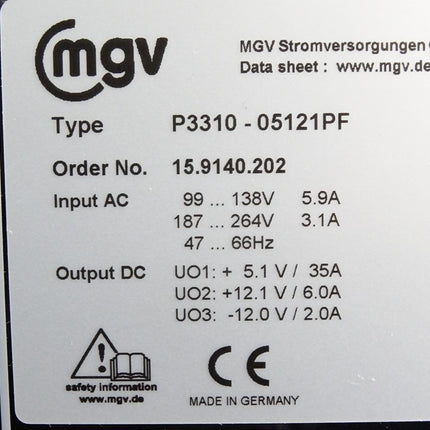 Mgv Stromversorgung P3310-05121PF 15.9140.202 - Maranos.de