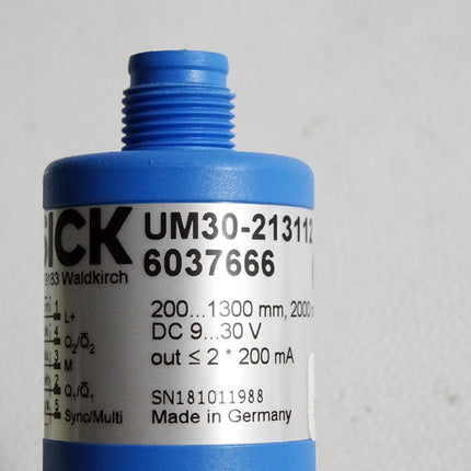 Sick 6037666 UM30-213112 Ultraschall-Distanzsensor / Neuwertig - Maranos.de