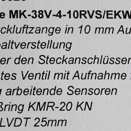 Cooper Druckluftzange MK-38V-4-10RVS/EKWI / Neuwertig