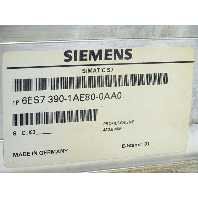 Siemens Siemens Profilschiene 482,6mm 6ES7390-1AE80-0AA0 6ES7 390-1AE80-0AA0