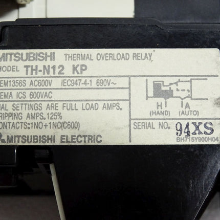 Mitsubishi TH-N12 KP Thermal Overload Relay + Schütz S-N10 - Maranos.de