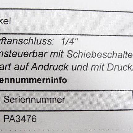 Cooper Cleco Druckluftpistolenschrauber 5RSAPT-2BQ / Neuwertig