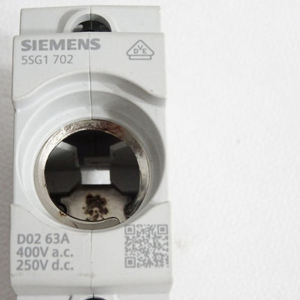 Siemens Sicherungssockel 5SG1702 D02 63A 250V 400AVC - Maranos.de