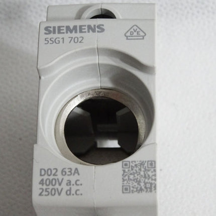 Siemens Sicherungssockel 5SG1702 D02 63A 250V 400AVC / Unbenutzt - Maranos.de