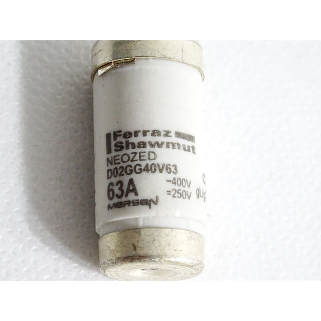 Mersen D02 gL/gG D02GG40V63 63A 250V 400VAC 3 Sicherungseinsätze / Unbenutzt - Maranos.de