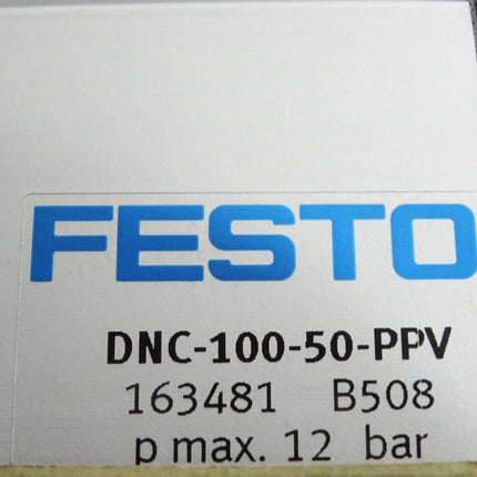 Festo Normzylinder DNC-100-50-PPV 163481 / Unbenutzt mit Lagerspuren