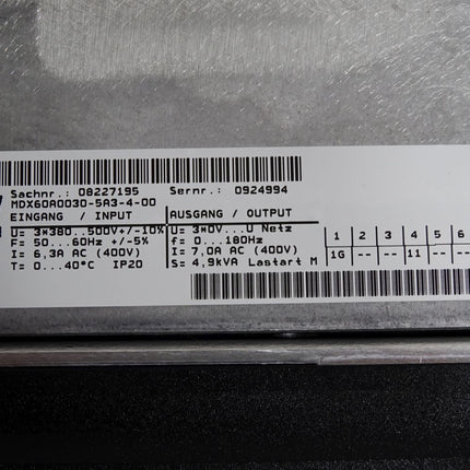 SEW Umrichter MDX61B0030-5A3-4-00 08279594 MDX61B-00 MDX60A0030 DFP21B Neuwertig - Maranos.de
