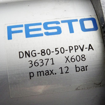 Festo Normzylinder DNG-80-50-PPV-A 36371 / Unbenutzt mit Lagerspuren - Maranos.de