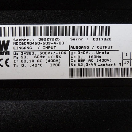 SEW Umrichter MC07B0450-503-4-00 08285322 MDX60A0450-503-4-00 DFP21B/ Neuwertig - Maranos.de