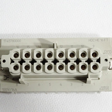 Weidmüller 1745780000 HDC HE 16 FT Steckverbinder Buchse / unbenutzt - Maranos.de