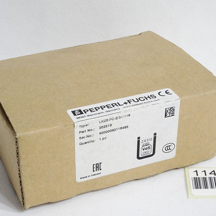 Pepperl+Fuchs 202519 LK28-FC-Z/31/116 Brandschutz-Einweg-Lichtschranke / Neu OVP - Maranos.de