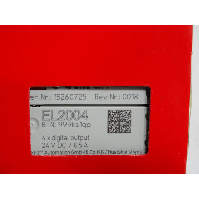 Beckhoff EtherCAT-Klemme 4-Kanal-Digital-Ausgang EL2004 / Neu OVP versiegelt