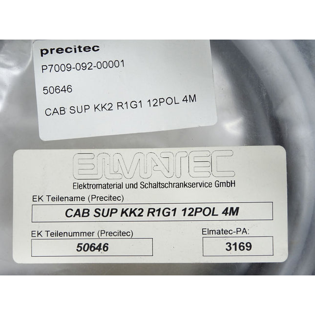 Precitec P7009-092-00001 CAB SUP KK2 R1G1 12POL 4M / Neu OVP - Maranos.de