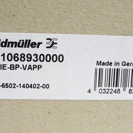 Weidmüller IE-BP-VAPP 1068930000 Inhalt:10 Flanschgehäuse-Schutzkappe / Neu OVP - Maranos.de