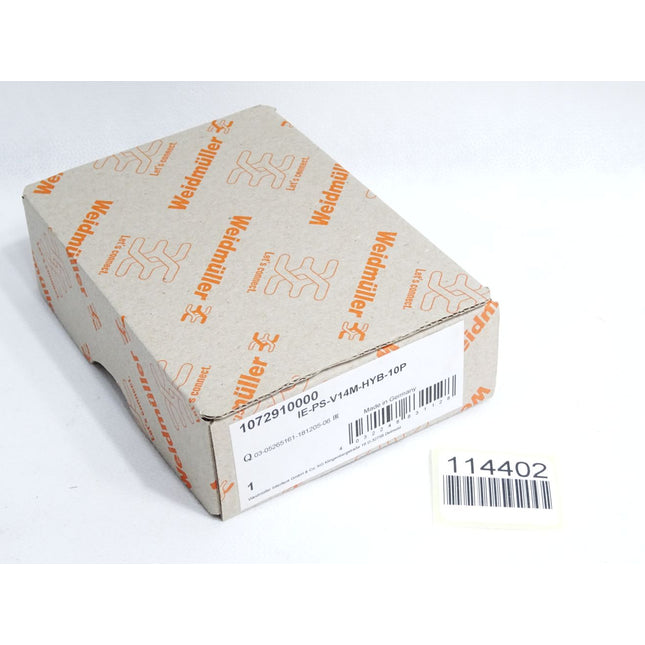 Weidmüller Stecker Hybrid Cat.5 1072910000 IE-PS-V14M-HYB-10P / Neu OVP - Maranos.de