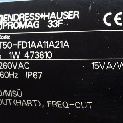 Endress+Hauser PROMAG 33F 33FT50-FD1AA11A21A  / Unbenutzt mit Lagerspuren - Maranos.de