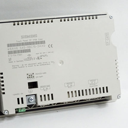 Siemens Touch Panel TP170B Color 6AV6545-0BC15-2AX0 6AV6 545-0BC15-2AX0