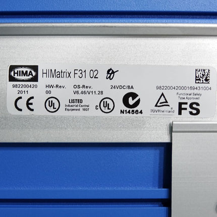 Hima Sicherheitssteuerung HIMatrix F3102 - Maranos.de