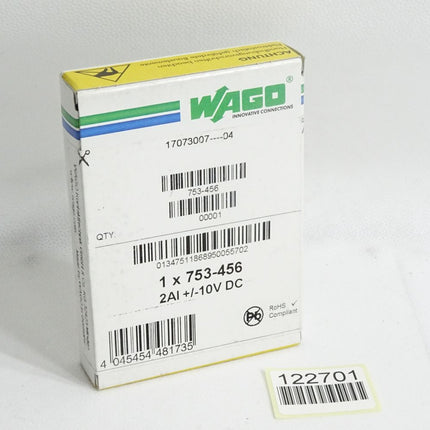 Wago 2-Kanal-Analogeingang 2AI 753-456 ohne Stecker / Neu OVP versiegelt